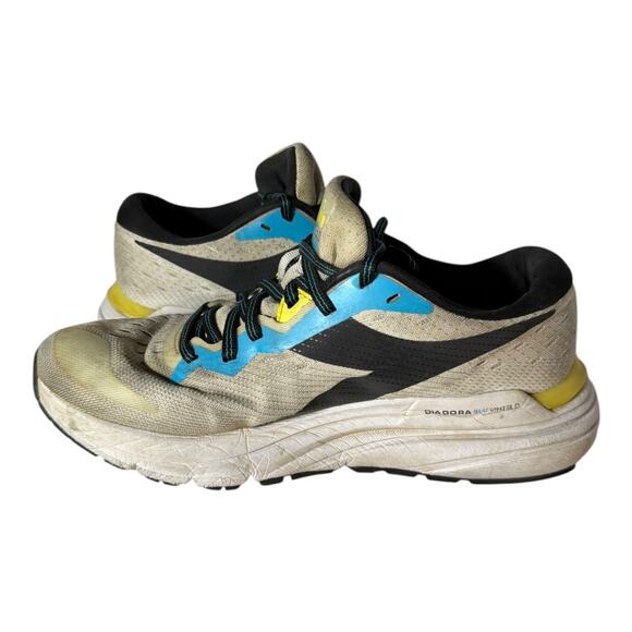 Diadora Mythos Blushield  Size 6 Women Silver Black Saffron 101.176833/c0351 - Picture 5 of 7